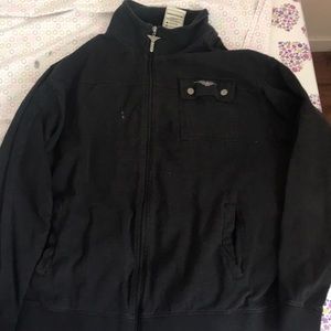 Avirex black sweater zipper size xl spring/winter